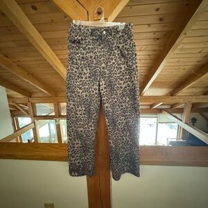 SHEIN Animal Print Trousers